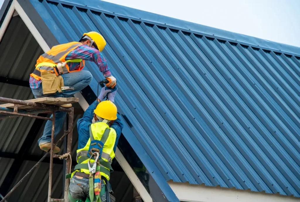 metal roof installation